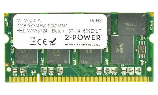 Satellite A60-202 1 GB PC2700 333 MHz SODIMM