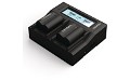 Lumix FZ50 Doppel-Akkuladegerät für Panasonic CGA-S006